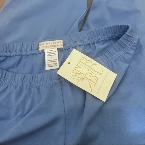 NWT The Beaufort Bonnet Company Girl's Blue Leggings Size 9 - Picture 3 of 3